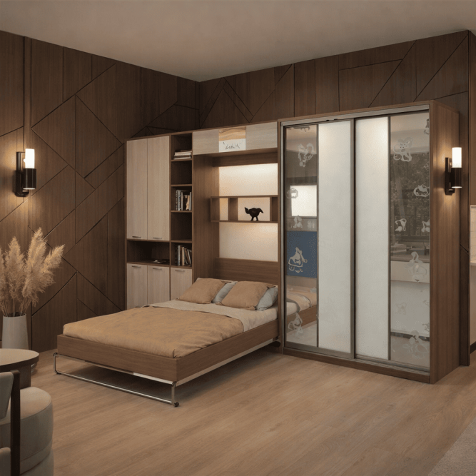 Шкаф-кровать трансформер Антей