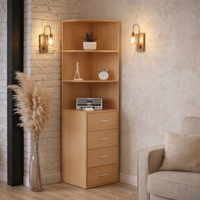 Угловой стеллаж Дерея