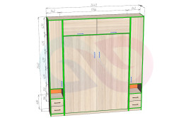 Шкаф-кровать трансформер Лиана