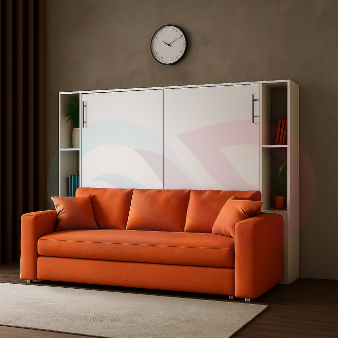 Шкаф-кровать трансформер с диваном Пальма