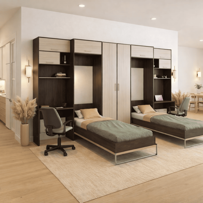 Шкаф-кровать трансформер Дуэт