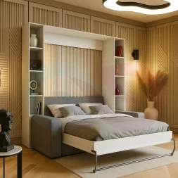 Шкаф-кровать трансформер с диваном Мэлми-2