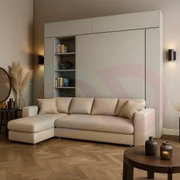 Шкаф-кровать с угловым диваном Вериа