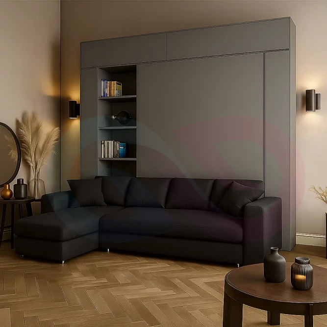 Шкаф-кровать с угловым диваном Вериа