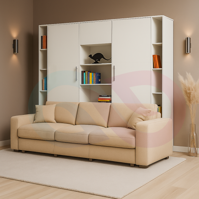 Шкаф-кровать трансформер с диваном Сиерра