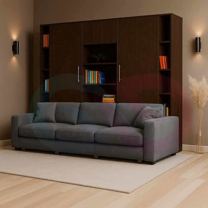 Шкаф-кровать трансформер с диваном Сиерра