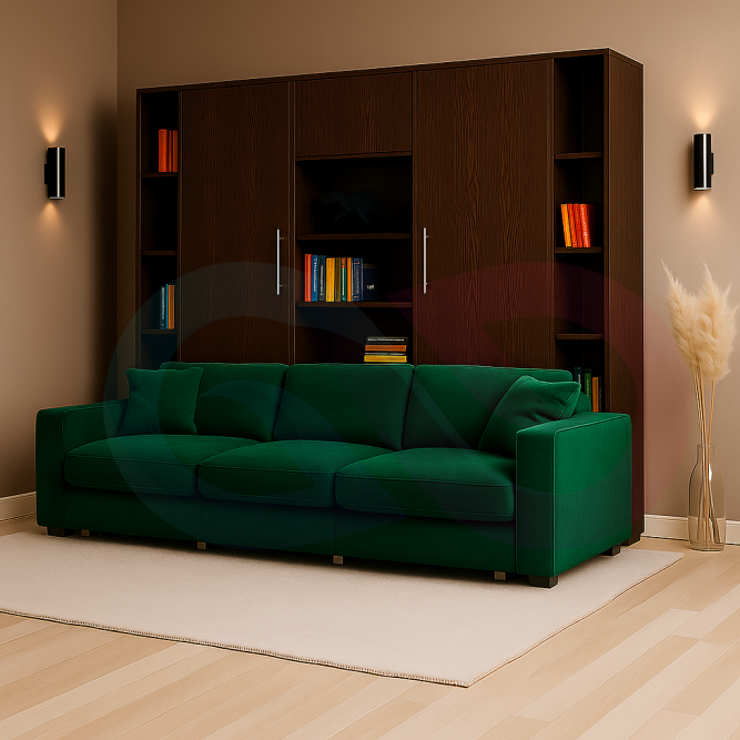 Шкаф-кровать трансформер с диваном Сиерра