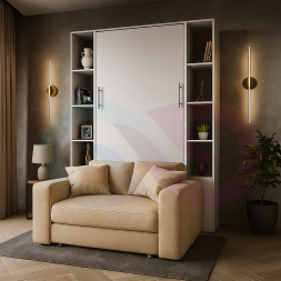 Шкаф-кровать трансформер с диваном Мэлми-1