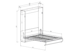 Шкаф-кровать трансформер с диваном Флай