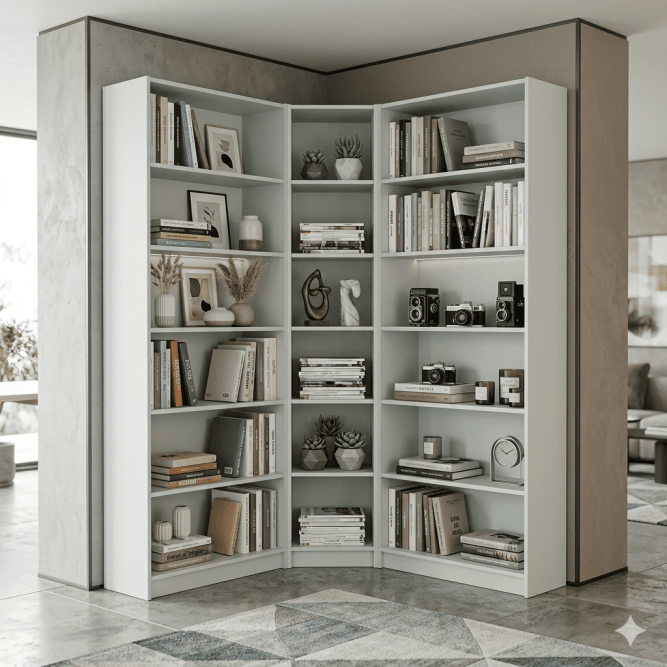 Угловой стеллаж Билли-6