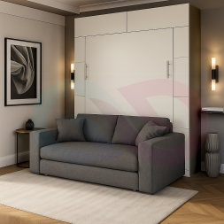 Шкаф-кровать трансформер с диваном Фора