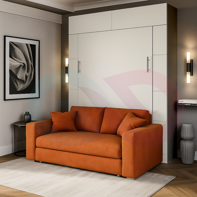 Шкаф-кровать трансформер с диваном Фора