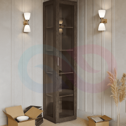 Угловой книжный шкаф Ворон 31