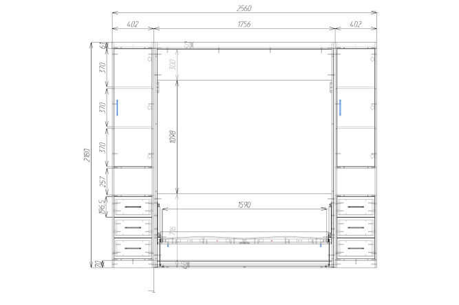 Шкаф-кровать трансформер Элеганс