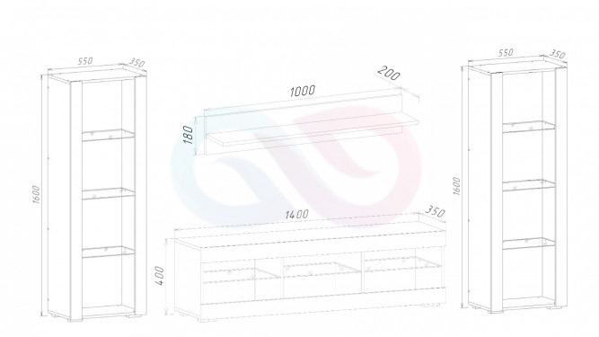 Набор в гостиную Виго Макс